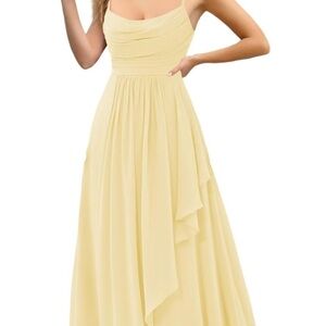 Amazon Women's Yellow Maxi Dress